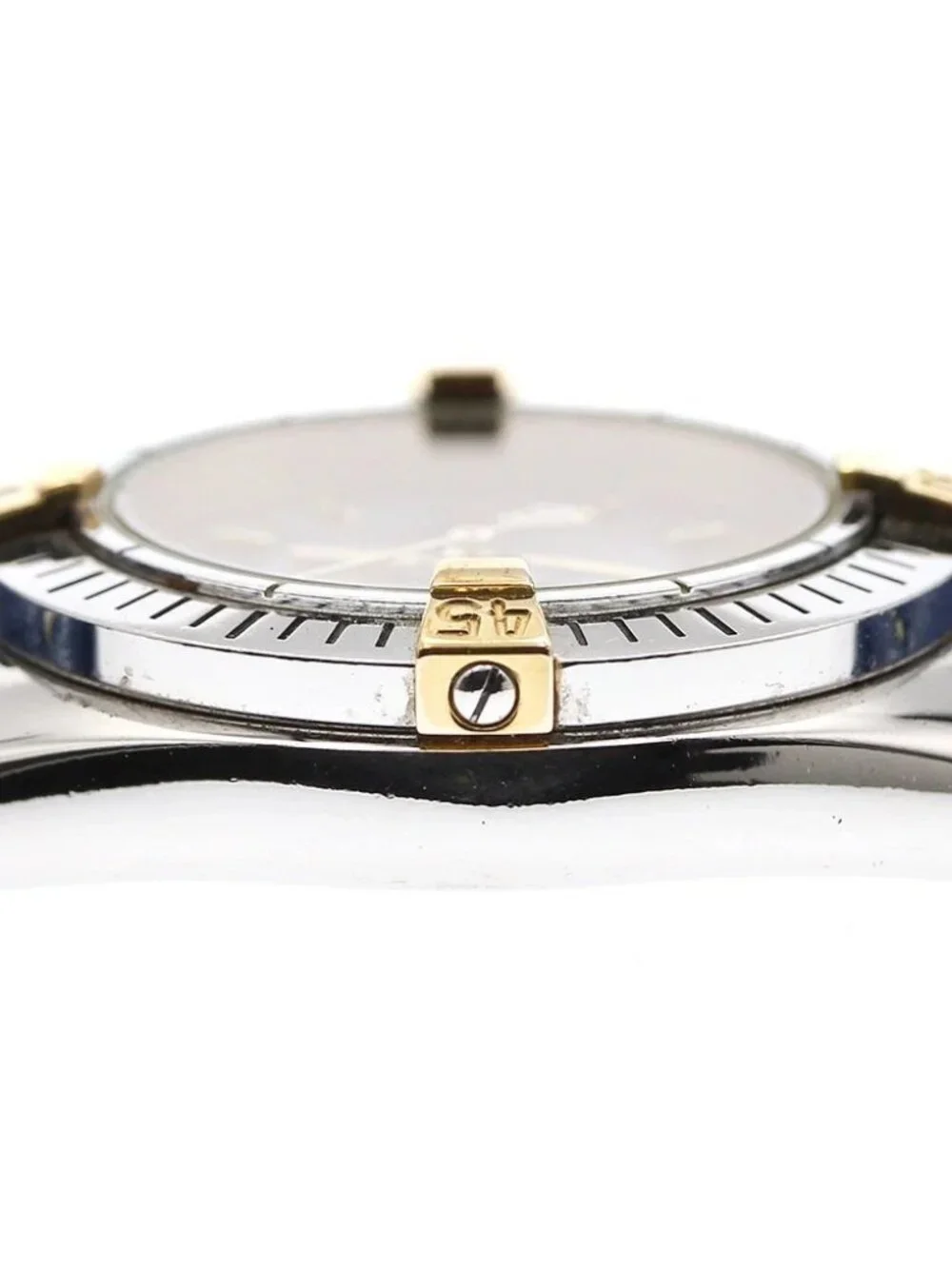 BREITLING Calistino B52044 Date Navy Dial Quartz Ladies Watch_914720